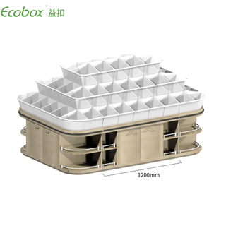 يعرض Ecobox G009 المواد الغذائية السائبة سوبر ماركت مع صناديق سوبر ماركت Ecobox